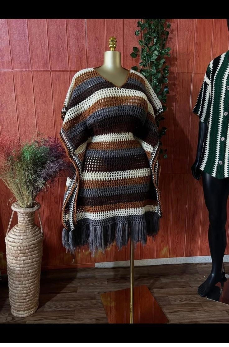 Robe filet au crochet