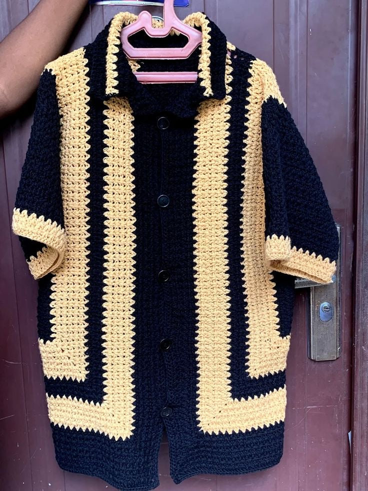 Chemise homme au crochet